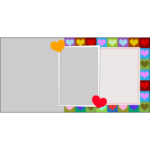 4x8 Valentines Heart Boxes L